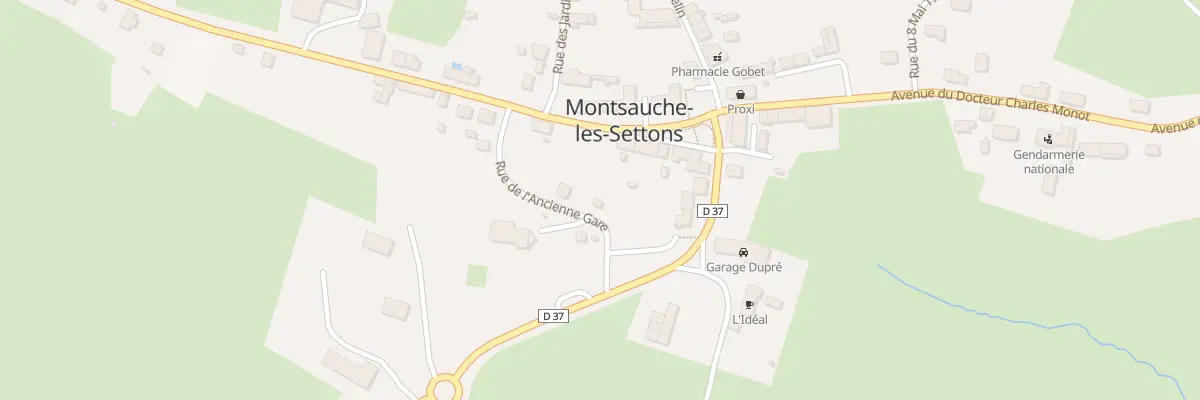 Plan du 4 Rue de l’Ancienne Gare à Montsauche-les-Settons