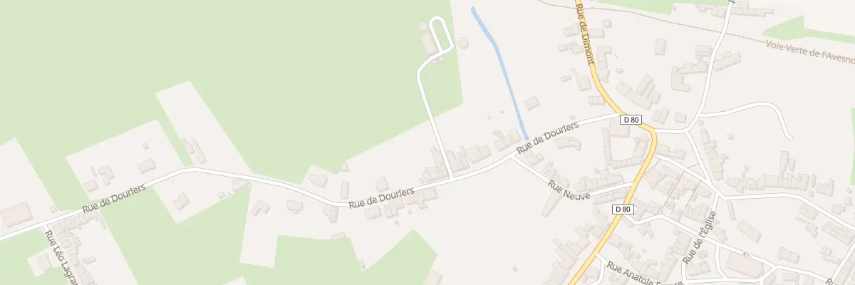 Plan du 22 Rue de Dourlers à Sars-Poteries