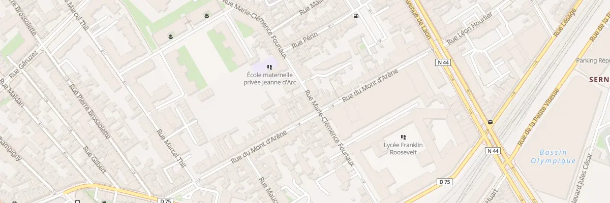 Plan du 41 Rue M Clemence Fouriaux à Reims