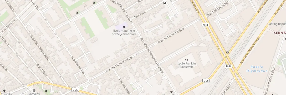 Plan du 37 Rue M Clemence Fouriaux à Reims