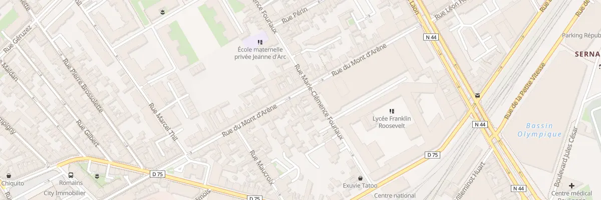 Plan du 7 Rue du Mont d’Arène à Reims