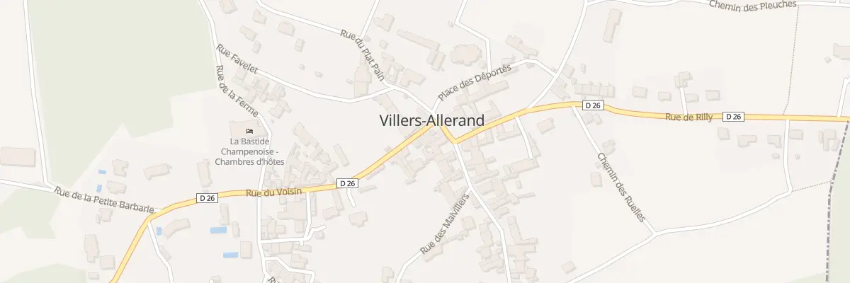 Plan du 3 Rue du Voisin à Villers-Allerand
