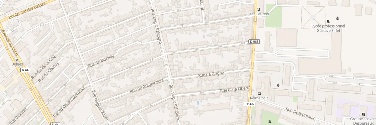 Plan du 62 Rue du Vieux Colombier à Reims