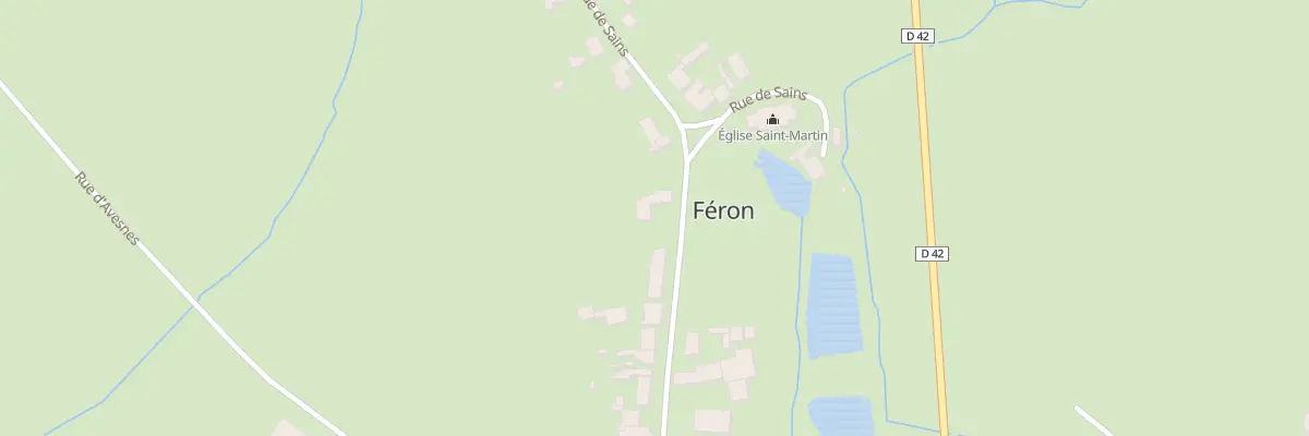 Plan du 27 Rue de Sains à Féron