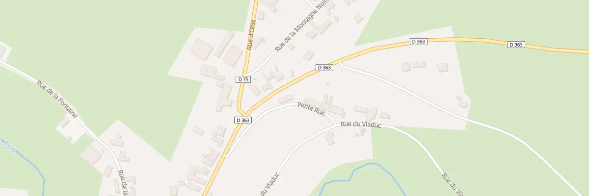 Plan du 1 Ptr Pte Rue à Origny-en-Thiérache