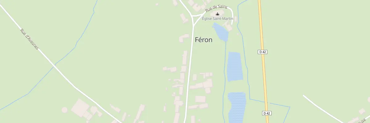 Plan du 23 Rue de Sains à Féron