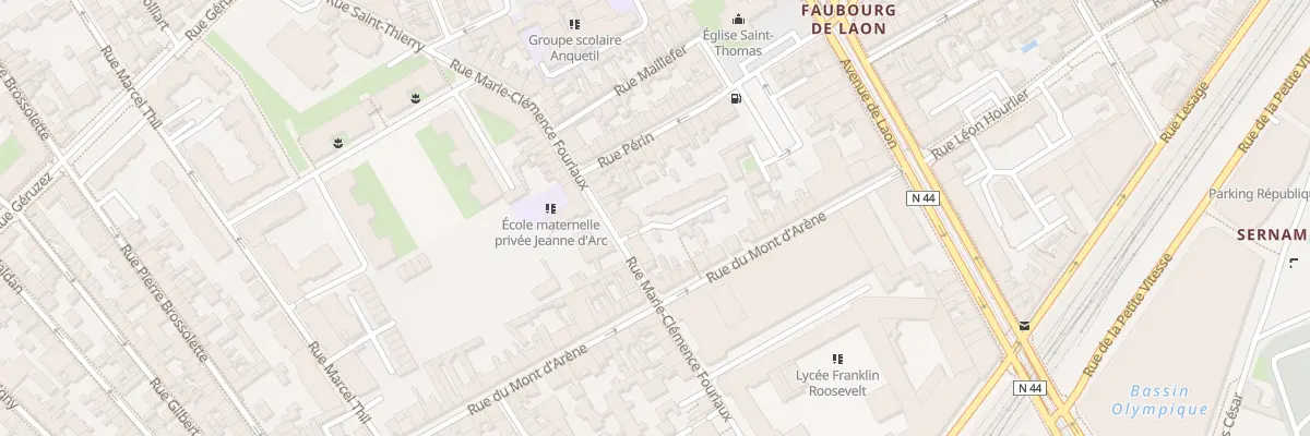 Plan du 26B Rue du Mont d’Arène à Reims