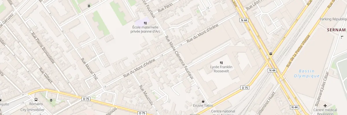 Plan du 31 Rue M Clemence Fouriaux à Reims