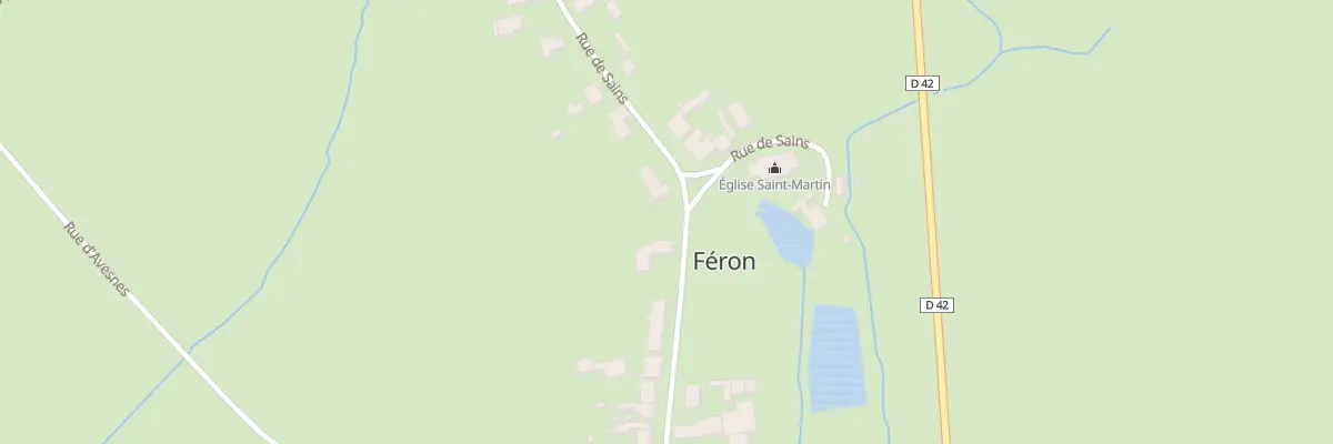 Plan du 29 Rue de Sains à Féron