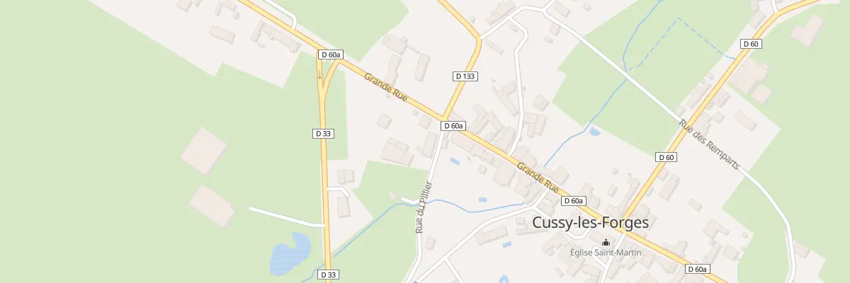 Plan du 26 Gr Grande Rue à Cussy-les-Forges
