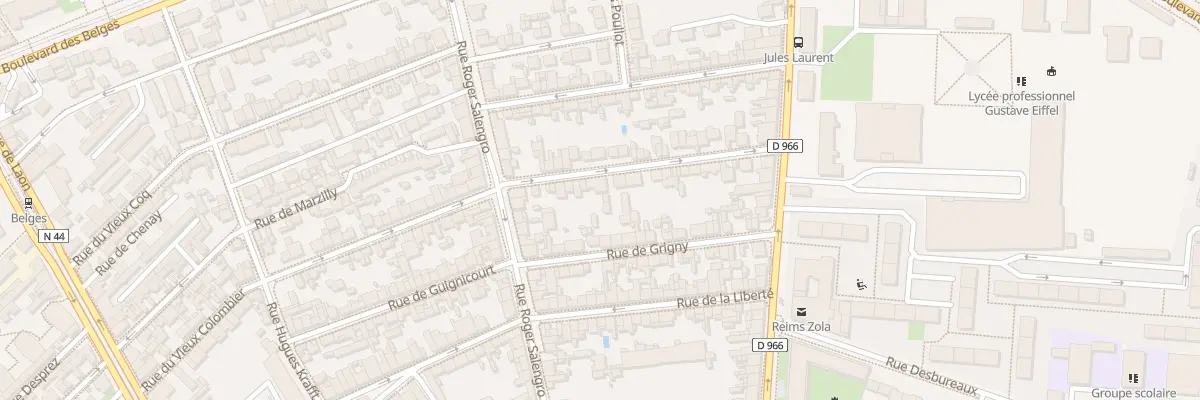 Plan du 68 Rue du Vieux Colombier à Reims