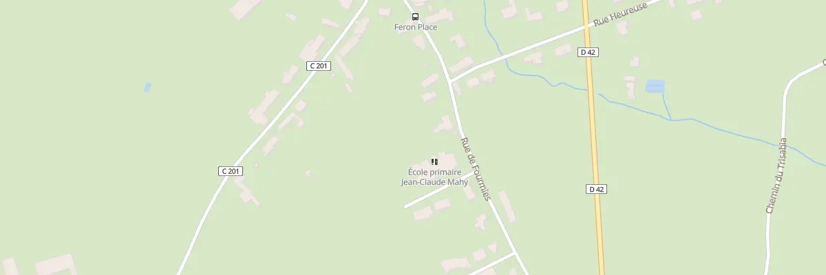 Plan du 8 Rue de Fourmies à Féron