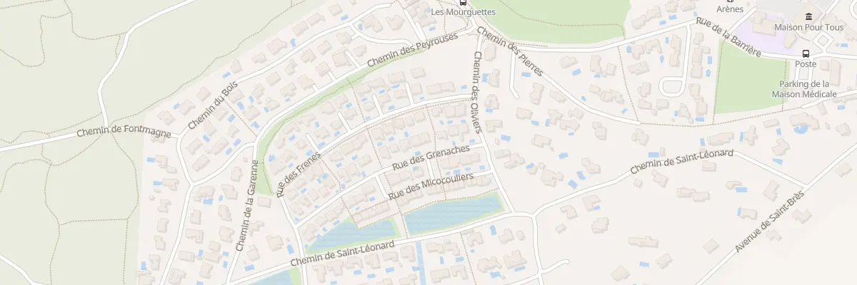 Plan du 70 Rue Grenaches à Saint-Geniès-des-Mourgues