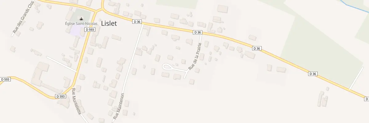 Plan du 4 Rue de la Prairie à Lislet