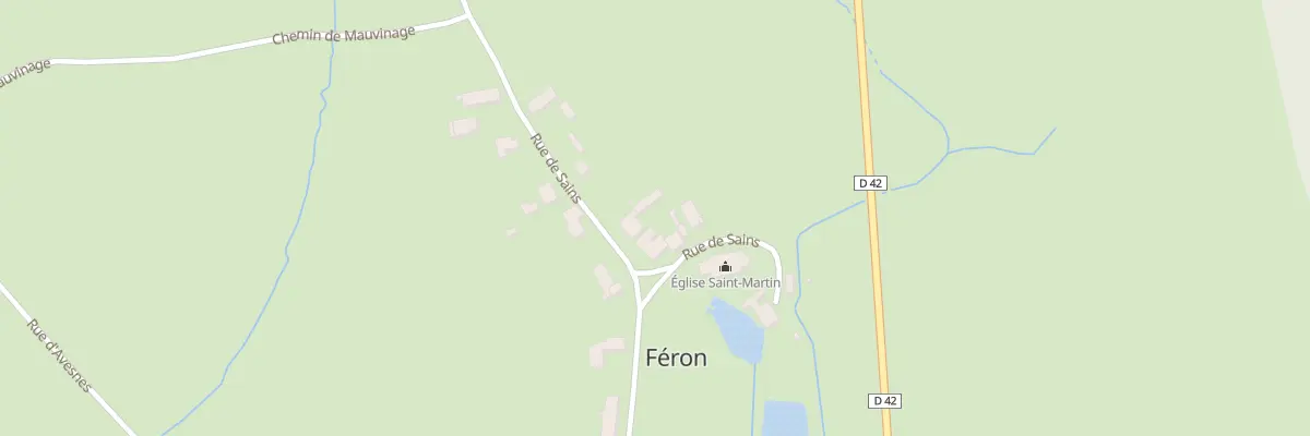 Plan du 26 Rue de Sains à Féron