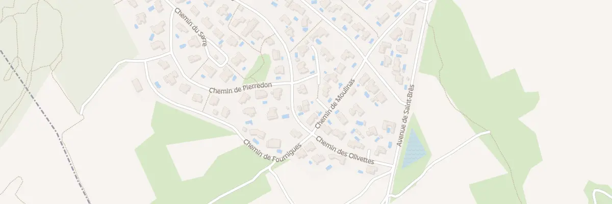Plan du 2 Che des Olivettes à Saint-Geniès-des-Mourgues