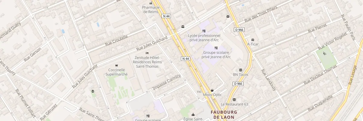 Plan du 103 Av de Laon à Reims