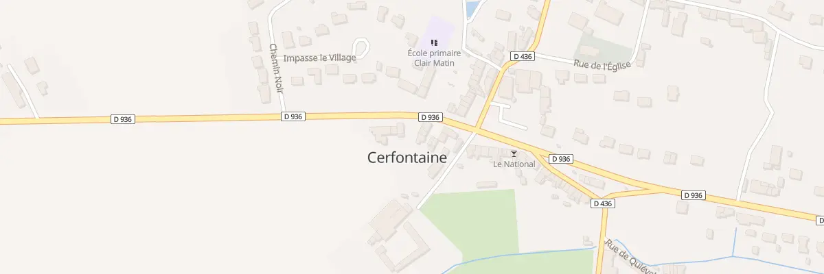 Plan du 87 Route Nationale-le Moulin à Cerfontaine