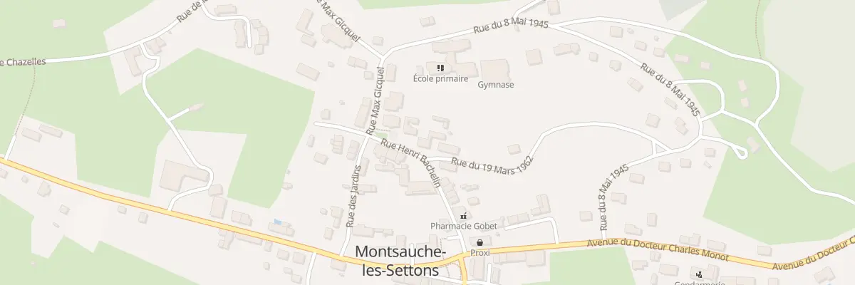 Plan du 1 Rue du 19 Mars 1962 à Montsauche-les-Settons