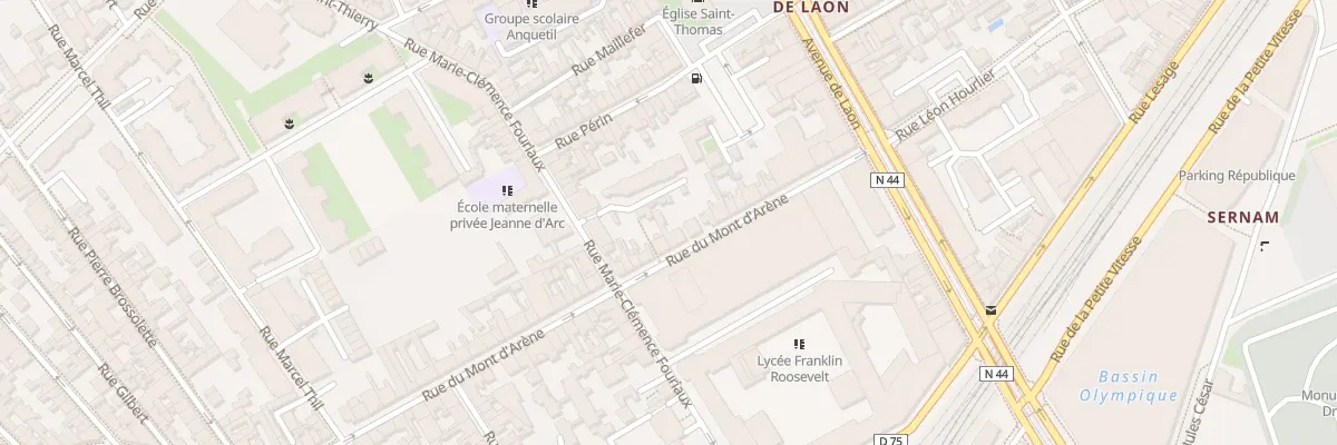 Plan du 24B Rue du Mont d’Arène à Reims