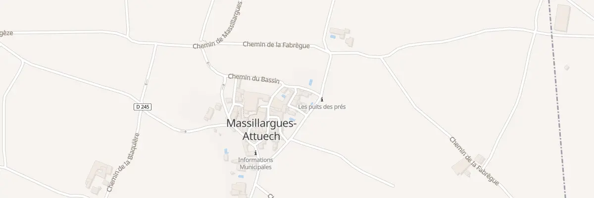 Plan du 1 Rue de l’Ancienne Mairie à Massillargues-Attuech