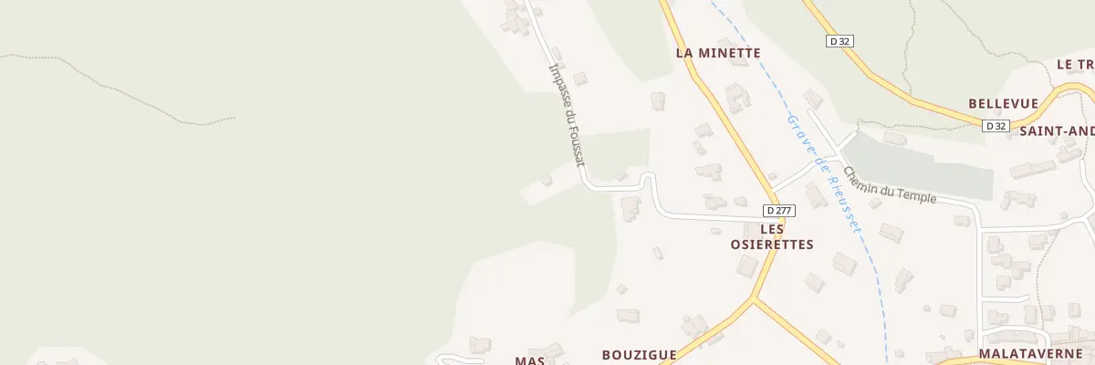 Plan du 249 Imp du Foussat à Cendras