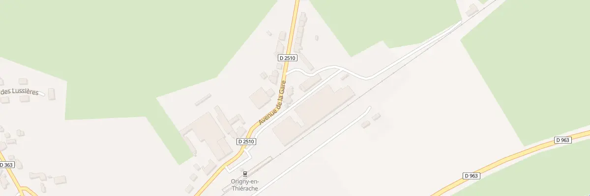 Plan du 18 Av de la Gare à Origny-en-Thiérache