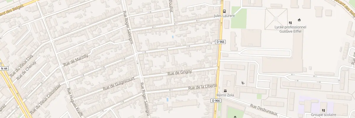 Plan du 78 Rue du Vieux Colombier à Reims