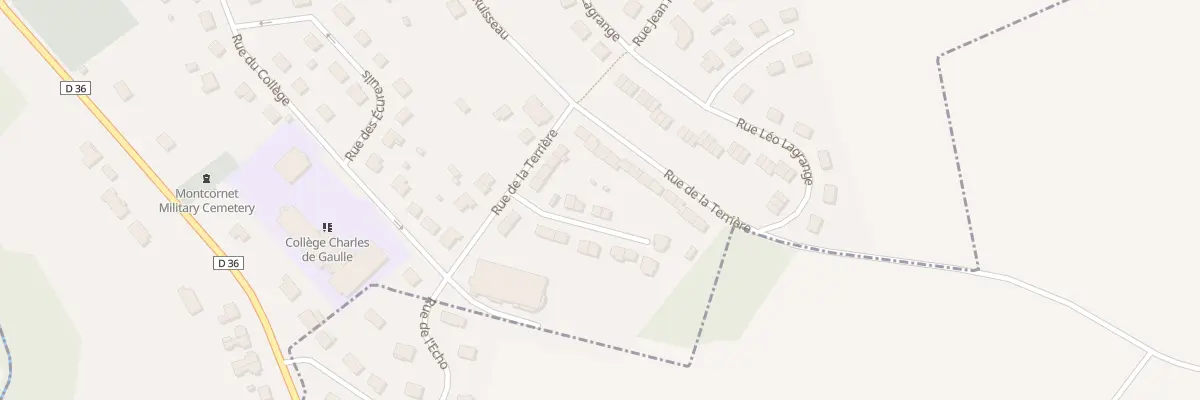 Plan du 12 Rue de la Terrière à Montcornet