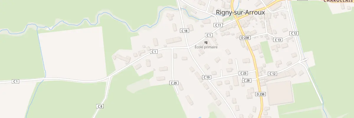 Plan du 9 Rue des Ecoles à Rigny-sur-Arroux