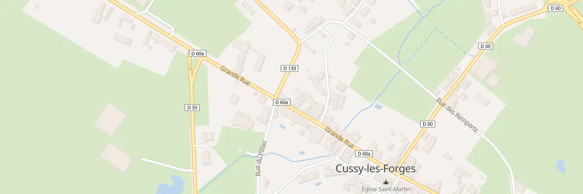 Plan du 15 Gr Grande Rue à Cussy-les-Forges