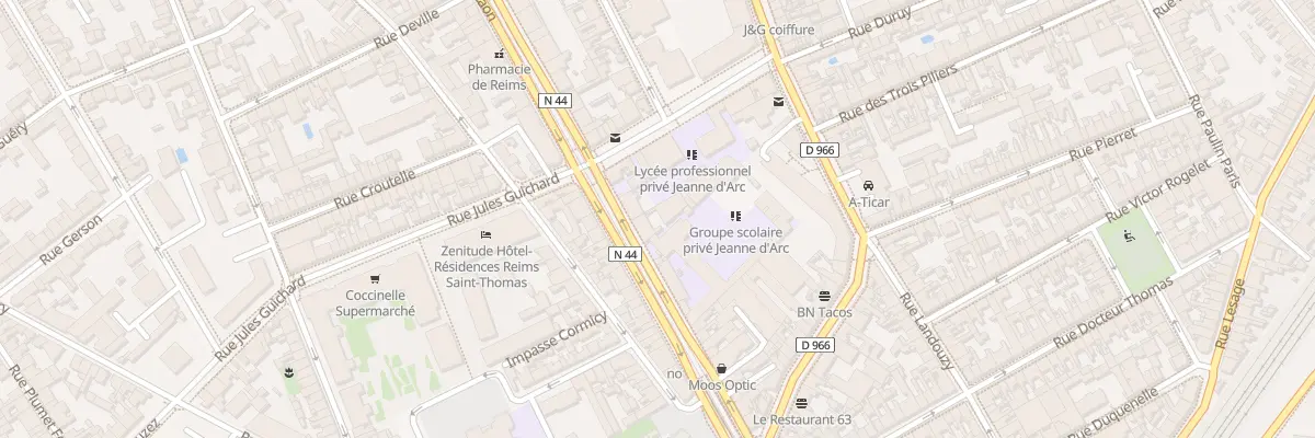 Plan du 108 Av de Laon à Reims