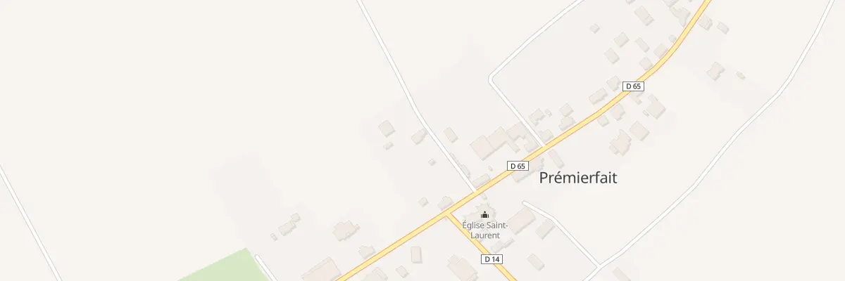 Plan du 1 Rue de la Voie de Rheges à Prémierfait