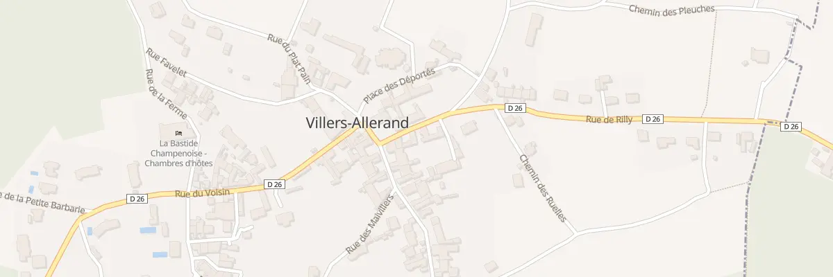 Plan du 4 Rue de Rilly à Villers-Allerand