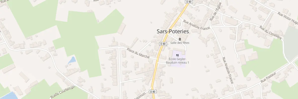 Plan du 56 Rue Jean Jaurès à Sars-Poteries