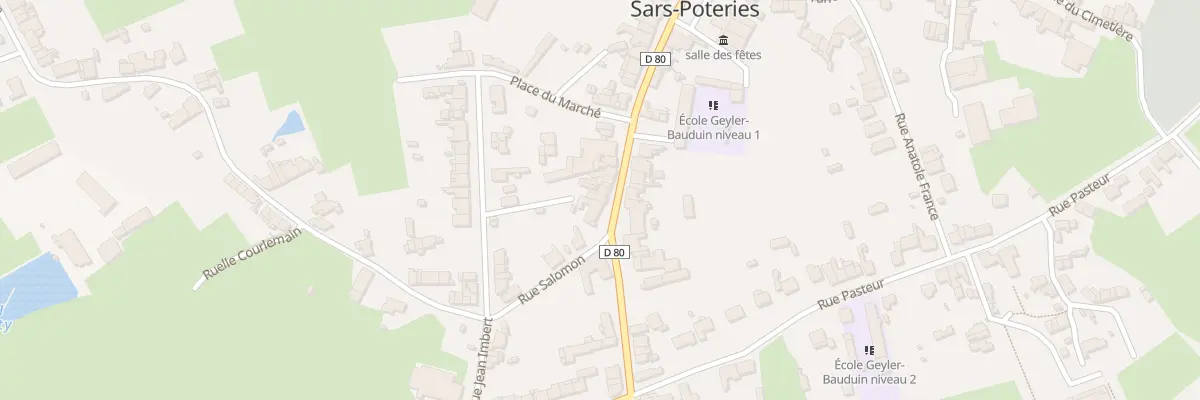 Plan du 72 Rue Jean Jaurès à Sars-Poteries