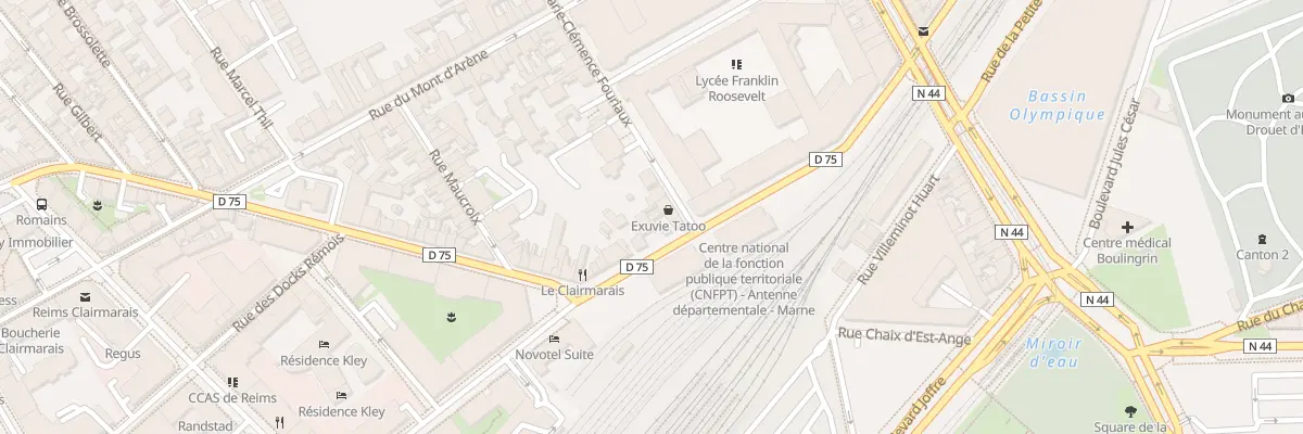 Plan du 3 Rue M Clemence Fouriaux à Reims