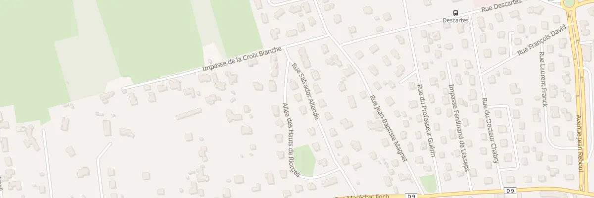 Plan du 185 Rue Salvador Allende à Riorges