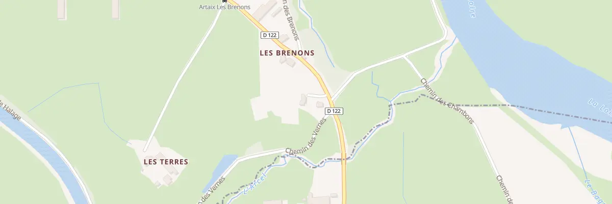 Plan du 5115 Les Brenons à Artaix