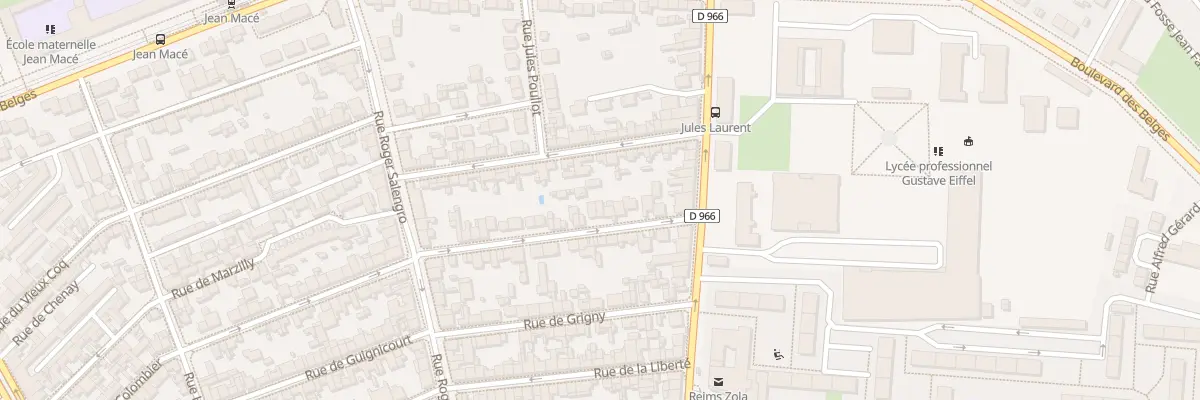 Plan du 87 Rue du Vieux Colombier à Reims