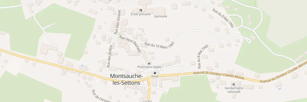 Plan du 3 Rue Henri Bachelin à Montsauche-les-Settons