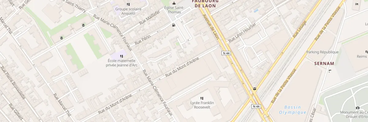 Plan du 18 Rue du Mont d’Arène à Reims