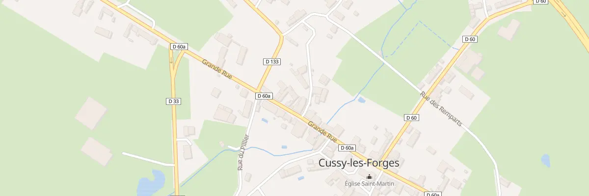 Plan du 19 Gr Grande Rue à Cussy-les-Forges