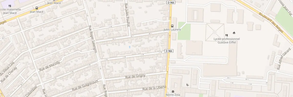 Plan du 89 Rue du Vieux Colombier à Reims