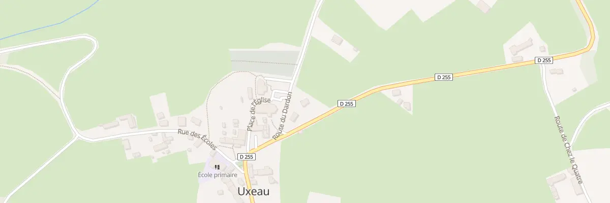 Plan du 45 Rte de Sainte-Radegonde à Uxeau