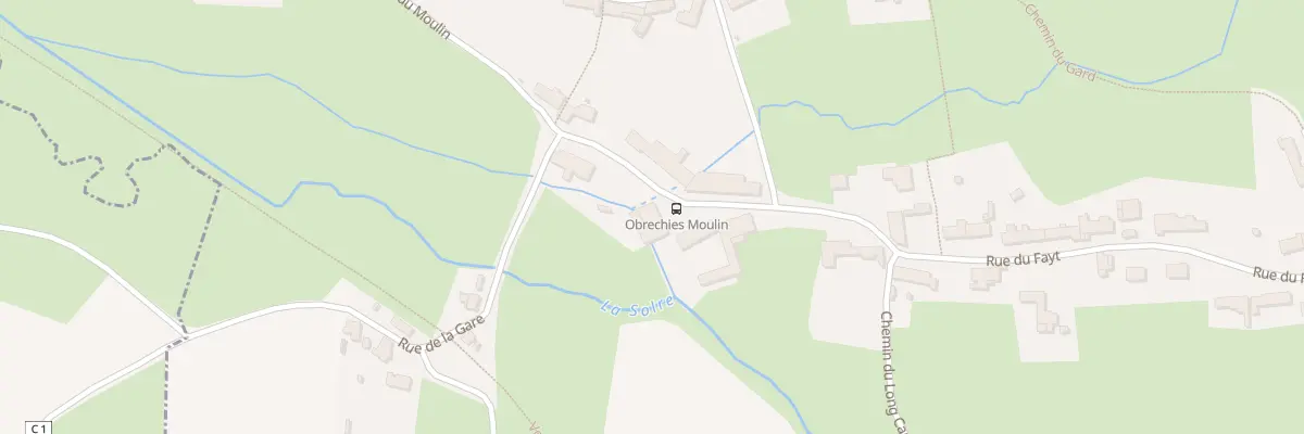 Plan du 298 Rue du Moulin à Obrechies