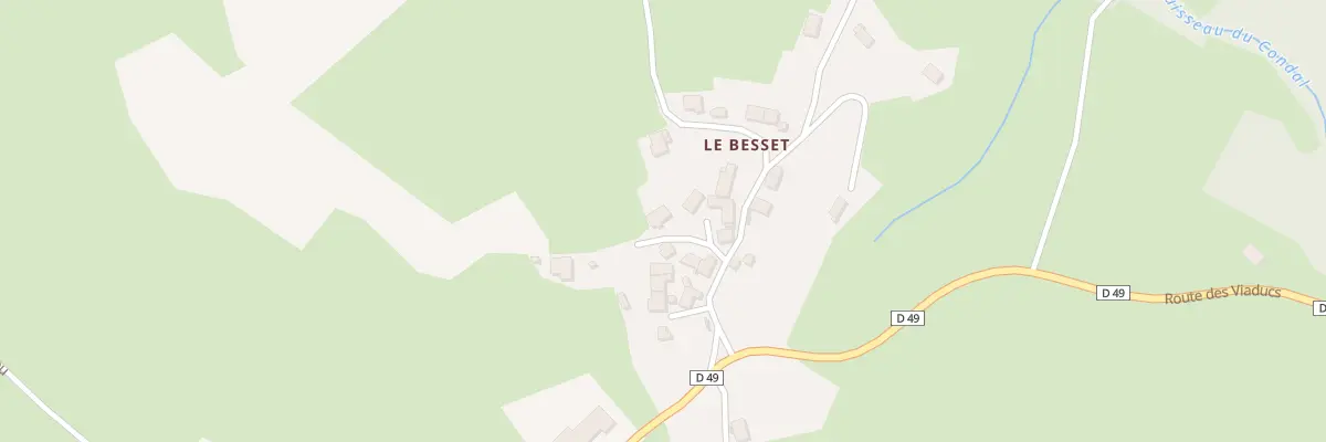 Plan du 5002 Le Besset à Laussonne