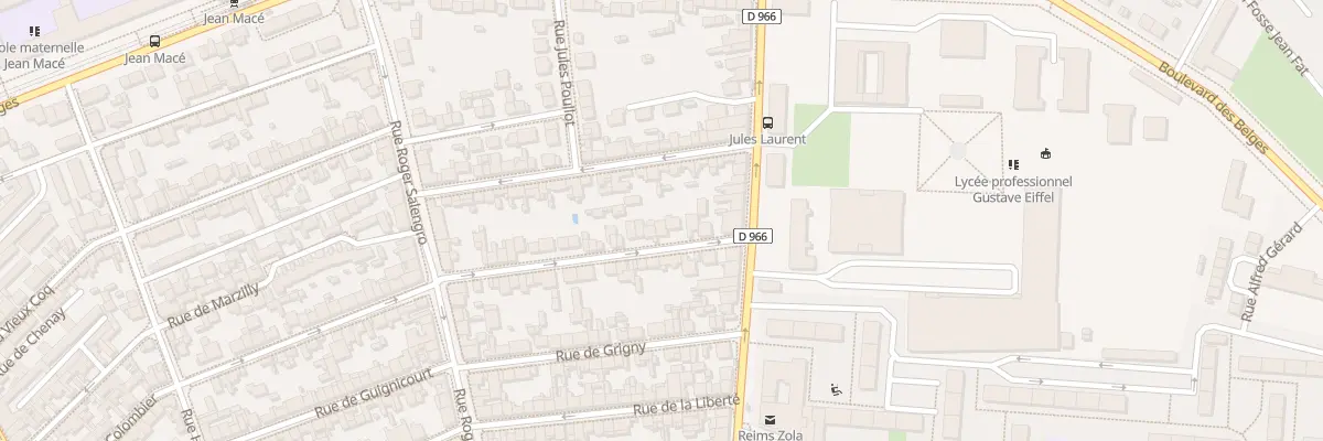 Plan du 91 Rue du Vieux Colombier à Reims