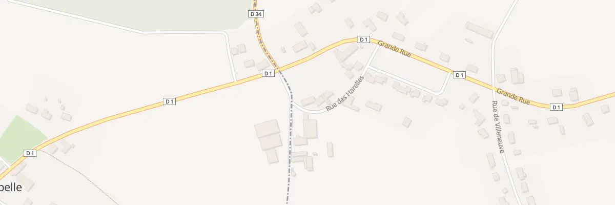 Plan du 8 Rue des Harelles à Jeugny