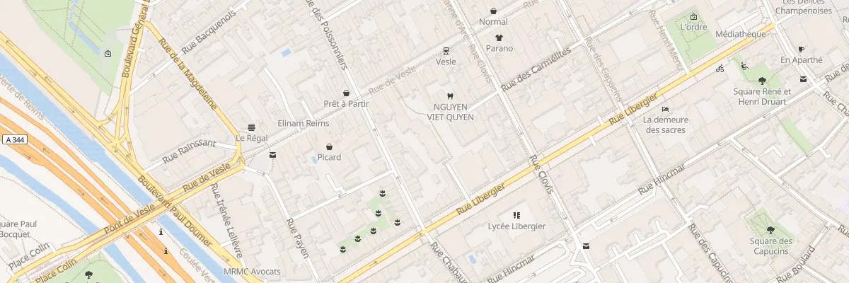 Plan du 125A Rue de Vesle à Reims